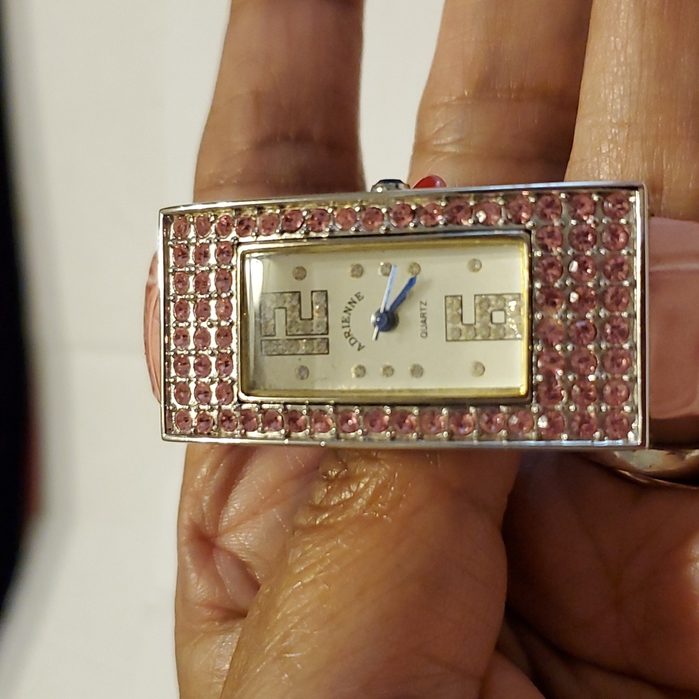 Real Collectibles by Adrienne Arpel Convertible Bangle Watch/Bracelet Cuff style - Picture 3 of 12